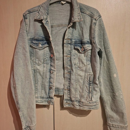 Denim jacket slightly elastic-soft like new, blue, size M