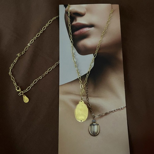 Serkos 2026 Scarab Lucky Charm Necklace new