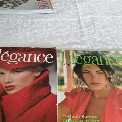 Elegance Paris fashion magazines winter 2003 and summer 2009 like new