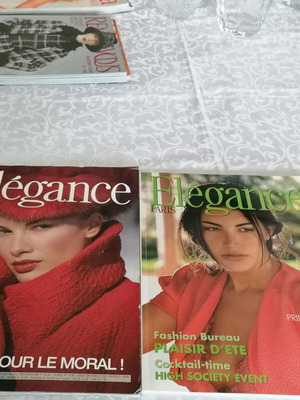 Elegance Paris fashion magazines winter 2003 and summer 2009 like new