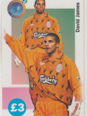 Phone card England David James Liverpool used
