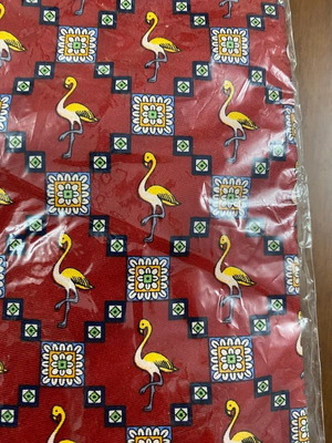 Men's silk tie new, red