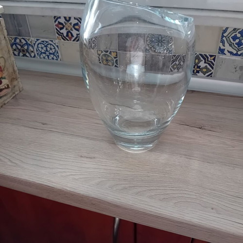 KROSNO Poland crystal vase like new, 23 cm height