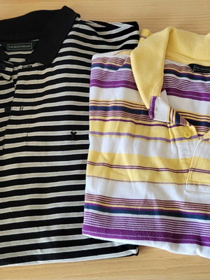 The Bostonians set of 2 polo shirts used, size L, multicolor