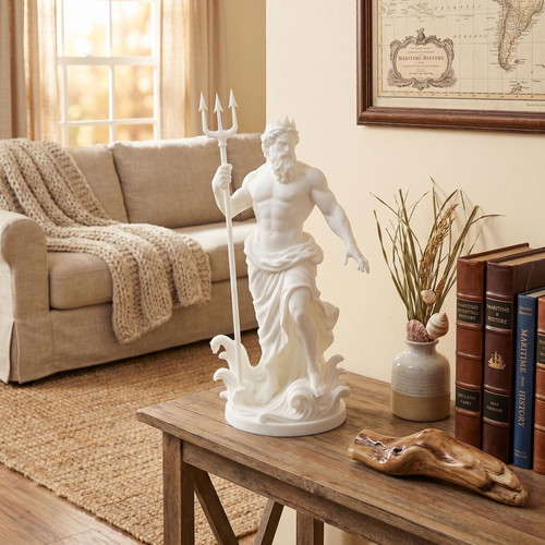 Poseidon decorative statue new, 14cm by 24cm height