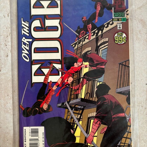 Over the Edge #8 Elektra Marvel Comics like new