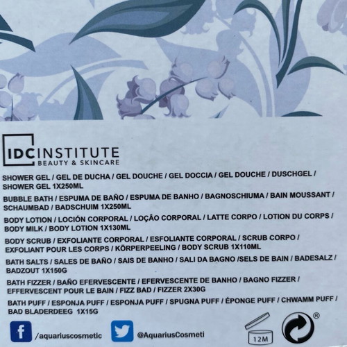 IDC Institute Scented Bath bath products new, full package with floral scents