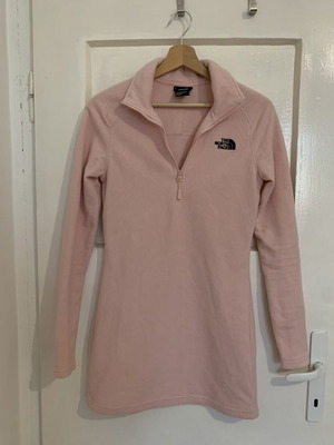 The North Face pink fleece dress like new