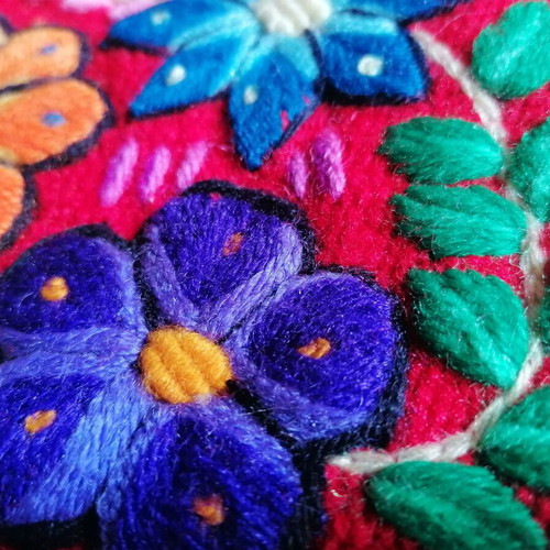 Handmade Peruvian toiletry bag new, woven and hand embroidered