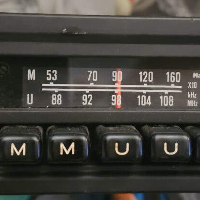Matsushita National CR-GF222A car radio used, vintage