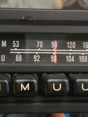 Matsushita National CR-GF222A автомобилно радио употребявано, винтидж