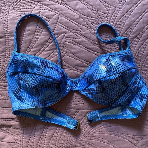 Motivo bikini set snakeskin blue new with tag