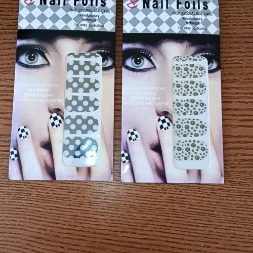 Nail stickers new, 2 sheets with 10 pieces each