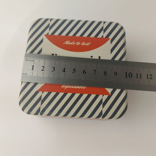 Metal Fossil watch box used