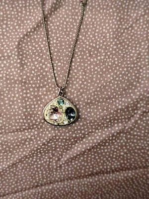 Swarovski pendant like new, silver with crystals