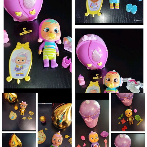 Crybabies dolls like new, set of 9 plus unicorn gift