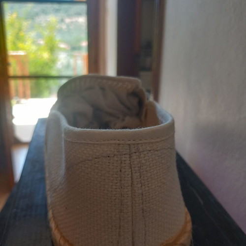 Men's espadrilles size 45 beige new, breathable and comfortable