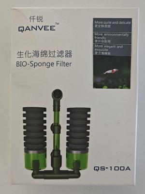 Qanvee QS-100A Bio-Sponge Filter used for aquarium filtration
