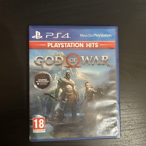 God of War PS4 game with cracked case and Need for Speed Heat