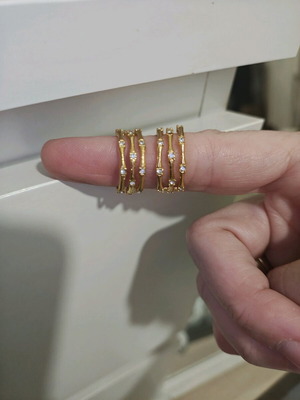 Επίχρυσα σκουλαρίκια καινούργια με διαμαντάκια