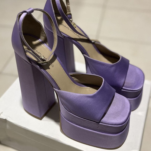 Tsakiris Mallas purple high heel shoes, size 40