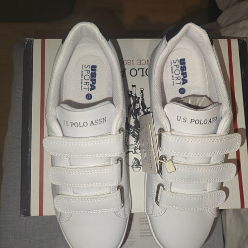 U.S. Polo Assn. Unisex White Athletic Shoes New