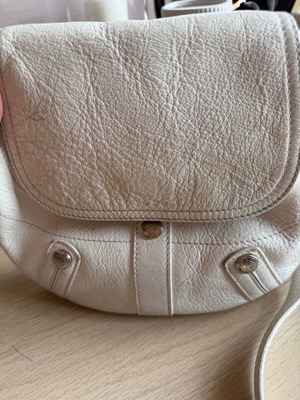 Longchamp leather white bag used