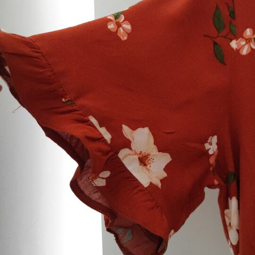 Primark floral dress like new, dark orange rust color, size XL