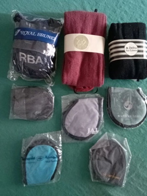 Lot of RBA Cathay Delta Eyeshades and Socks new