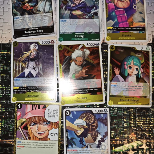 9 One Piece rare cards