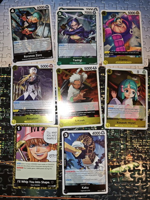 9 One Piece rare cards