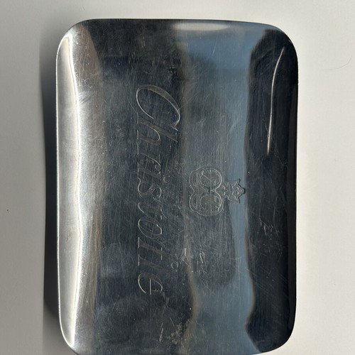 Christofle silver-plated tray like new 8x12