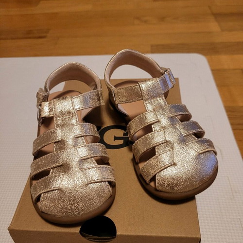 Ugg Kids Sandals like new, gold color