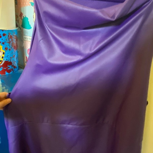Faux leather vest new, purple, one size
