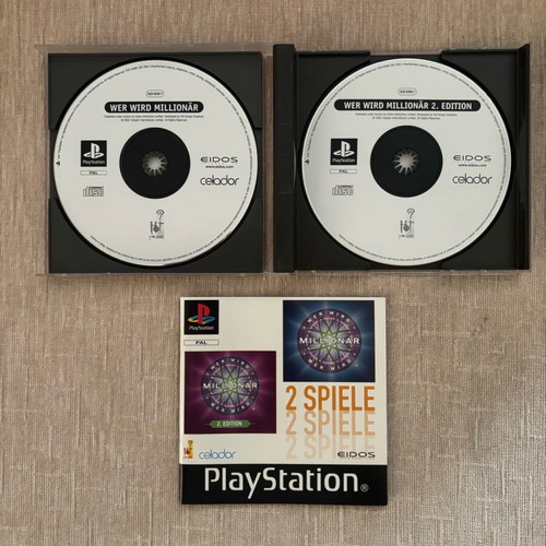 Millionaire 1&2 Doublepack PlayStation 1 used German complete