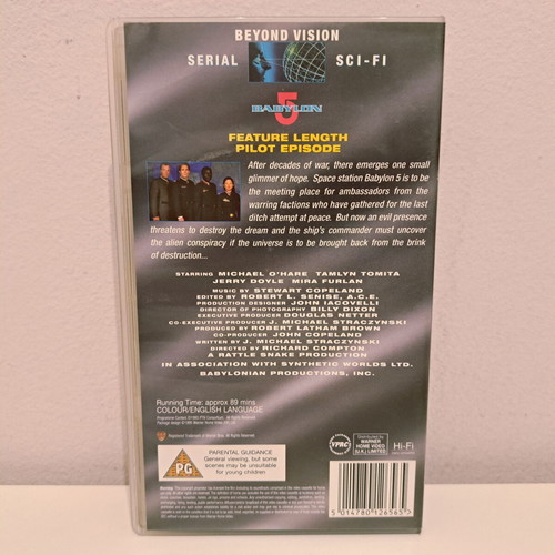 Babylon 5 VHS video cassette used, feature length pilot episode