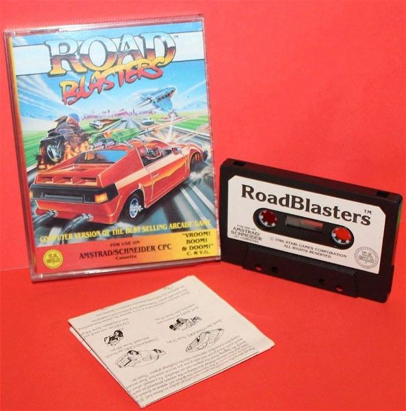  Amstrad CPC, Road Blasters Atari Games (1986) se poli kali katastasi. (den echi gini test) timi 10 evro