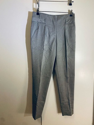 Zara trousers, 49% viscose, in a straight line. Very nice fit.