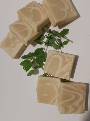 Handmade soap 100% with nettle, rose water and oils, new