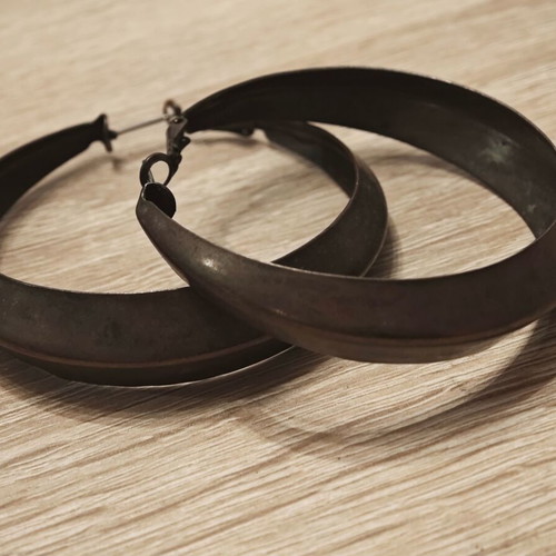 Vintage hoop earrings used