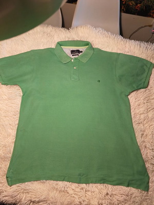 Cortefiel vintage polo shirt like new, green, sizes L and XL