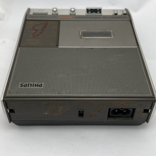 Philips N2204 vintage portable cassette recorder used