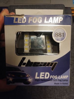 I-beam 881 LED Fog Lamp Bulbs brand new, high performance replacement kit