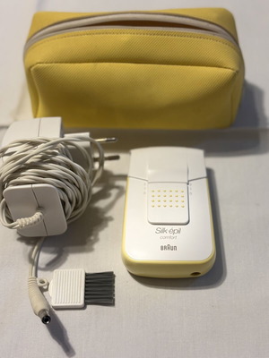 Silk Epil Comfort epilator Braun used with original pouch and brush
