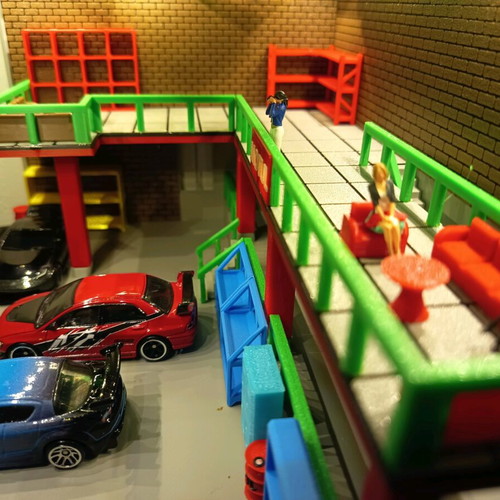 Diorama Han Garage Tokyo Drift like new