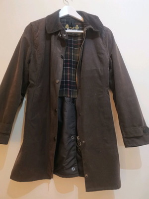 Barbour women's brown trench coat like new, size S