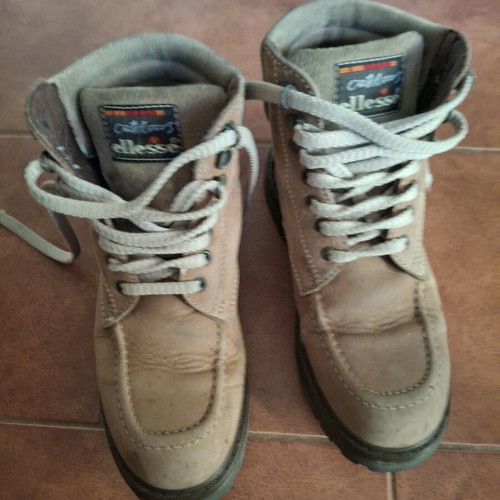Ellesse brown leather ankle boots like new, size 39
