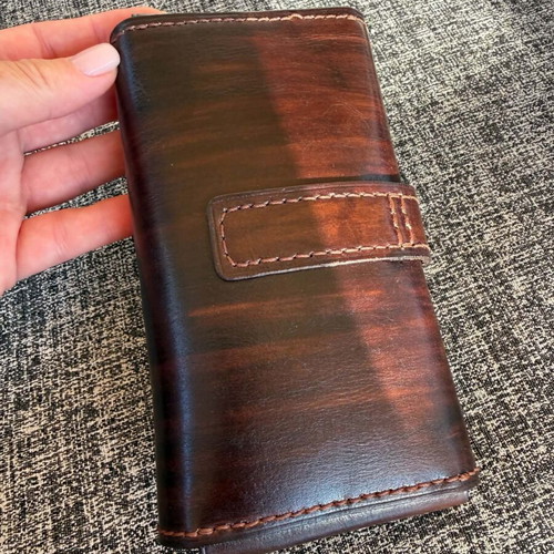 Handmade leather tobacco pouch