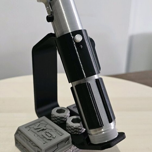 Yoda Lightsaber Replica 3D Printed new with display stand