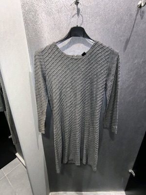 Grey mini dress Mango Suit with textured fabric like new